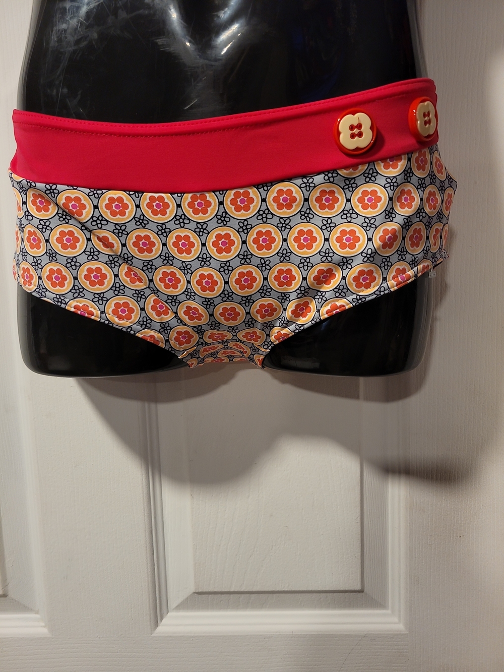 Freya Coral Red and Yellow Floral-Print Bikini Bottoms - Picture 2 of 4